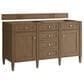 James Martin Brittany 60" Double Bathroom Vanity Cabinet in Pecan, , large
