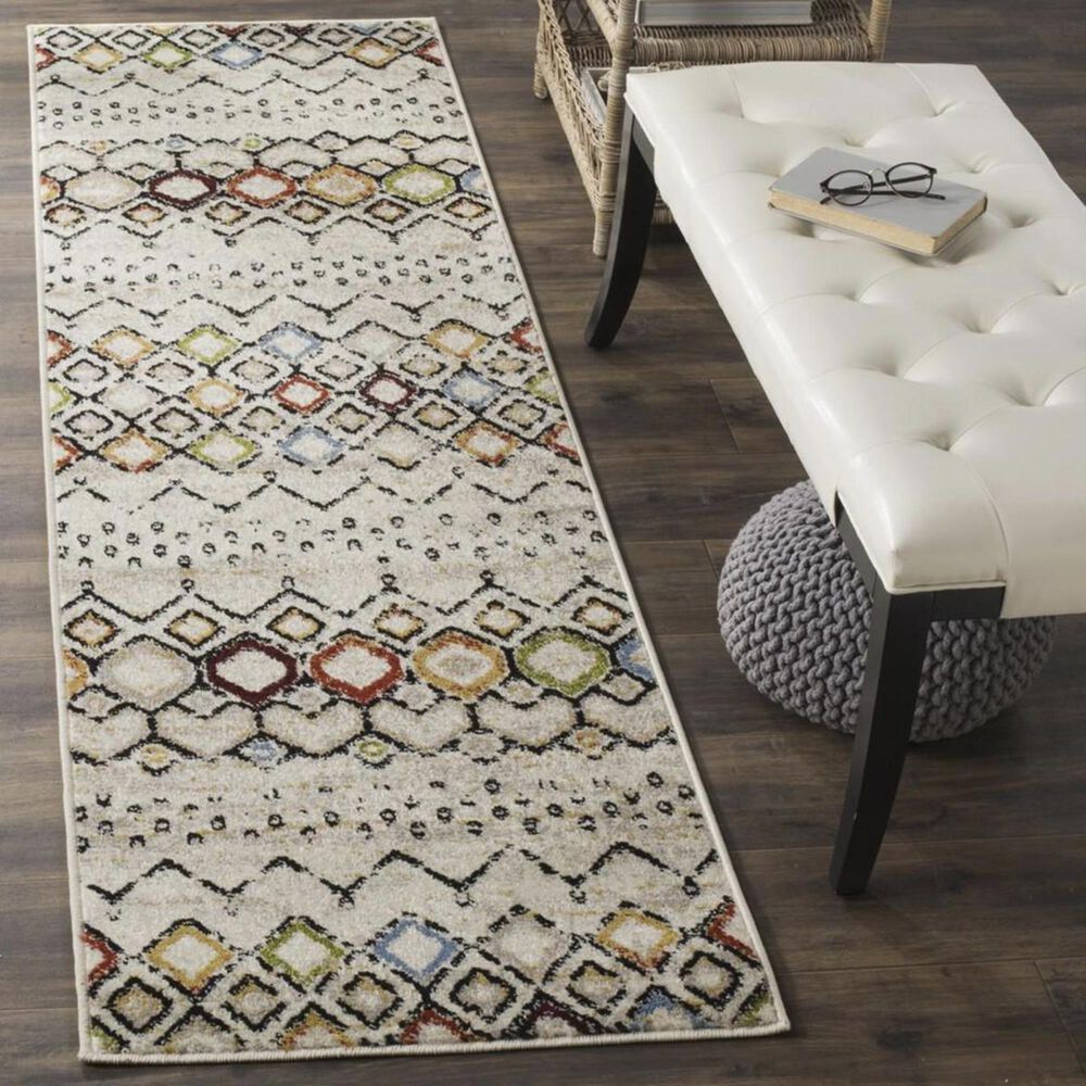 Safavieh Amsterdam AMS108K 2&#39;3&quot; x 12&#39; Ivory Runner, , large