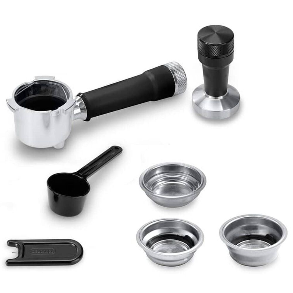 DeLonghi Dedica Duo 35 Oz Espresso Machine with Cold Brew in Metal, , large