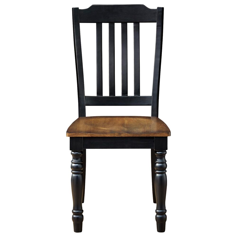 Ashley Clorazi Side Chair in Black and Brown, , large