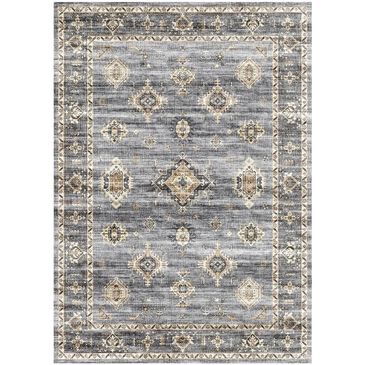 Central Oriental Rugease Raquel 5" x 7" Light Gray and Beige Area Rug, , large