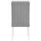 Global Furniture USA Monoco Pedestal Dining Table and 4 Dining Chairs in White, , large