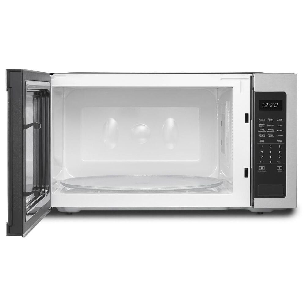 Whirlpool 2.2 Cu. Ft. Countertop Microwave in Stainless Steel Whirlpool Microwave Countertop Stainless Steel