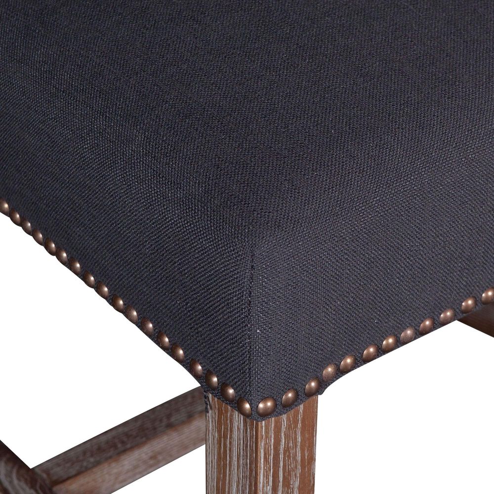 Home Trends &amp; Design Darcy Side Chair with Dark Gray Cushion in Gray Wash, , large