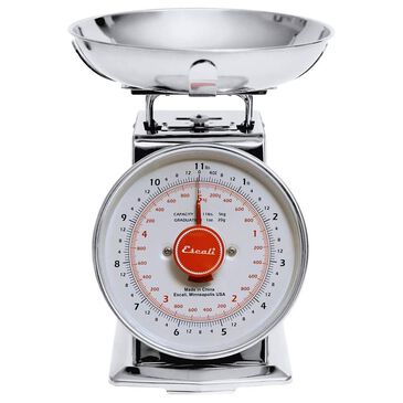 Kitchen Supply Mercado Dial Scale with Bowl in Stainless Steel, , large