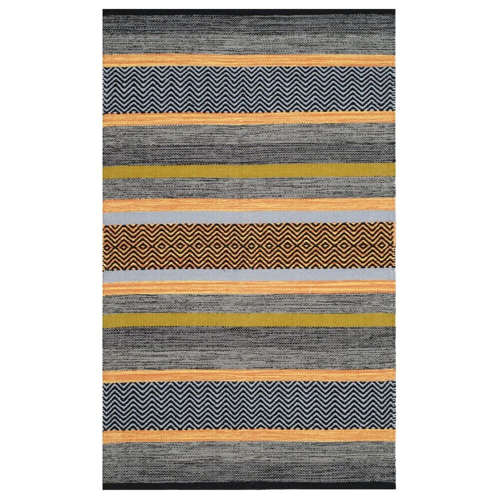 Safavieh Montauk 5" x 8" Navy and Multicolor Area Rug, , large