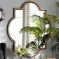 Baxton Studio Tiana Quatrefoil Accent Wall Mirror in Antique Bronze and Gold, , large