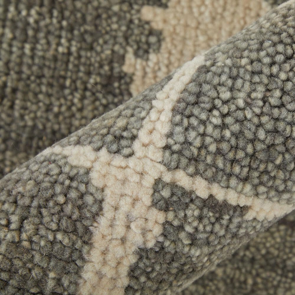 Feizy Sutton 7&#39;9&quot; x 9&#39;9&quot; Pewter and Green Area Rug, , large