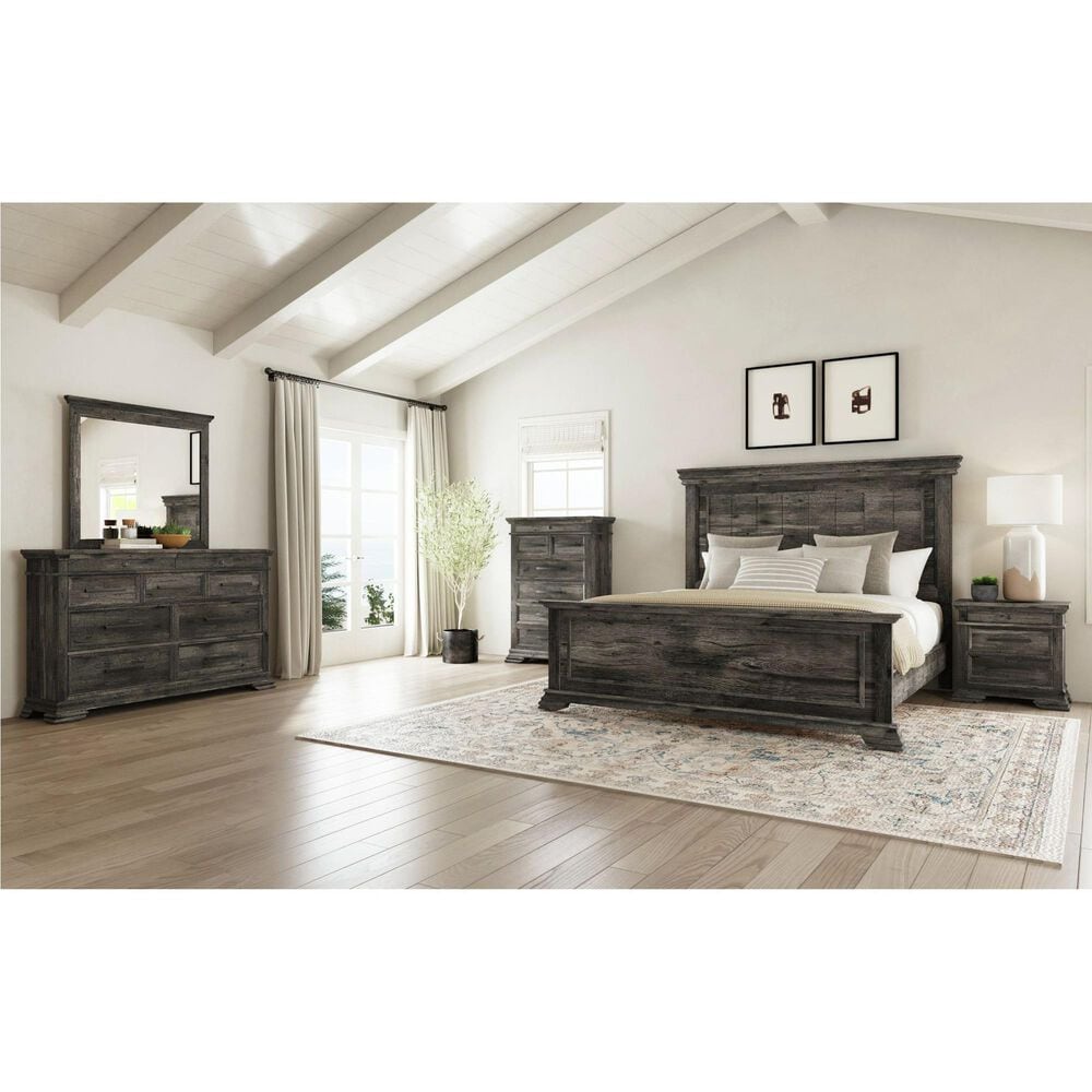 Mayberry Hill Park Ridge 3-Piece King Bedroom Set in Charcoal, , large