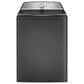 GE Profile 4.9 Cu. Ft. Top Load Agitator Washer and 7.4 Cu. Ft. Gas Dryer Laundry Pair in Diamond Gray, , large