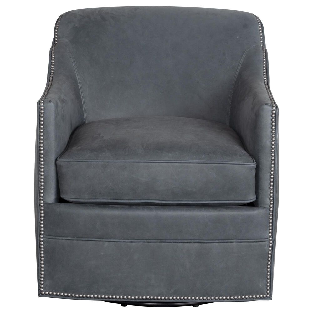 Massoud Kylie Swivel Chair in Honed Shale, , large