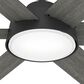 Hunter Donatella 52" Ceiling Fan with LED Lights in Matte Black, , large