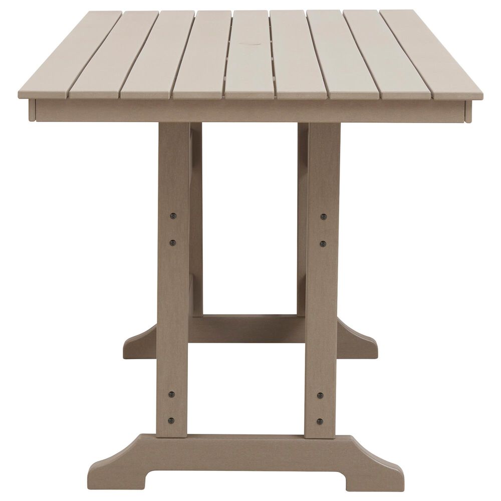 Ashley Seacliff Beach Counter Table in Medium Brown, , large