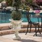 Hearth and Haven Outdoor Garden Urn Planter in White, , large