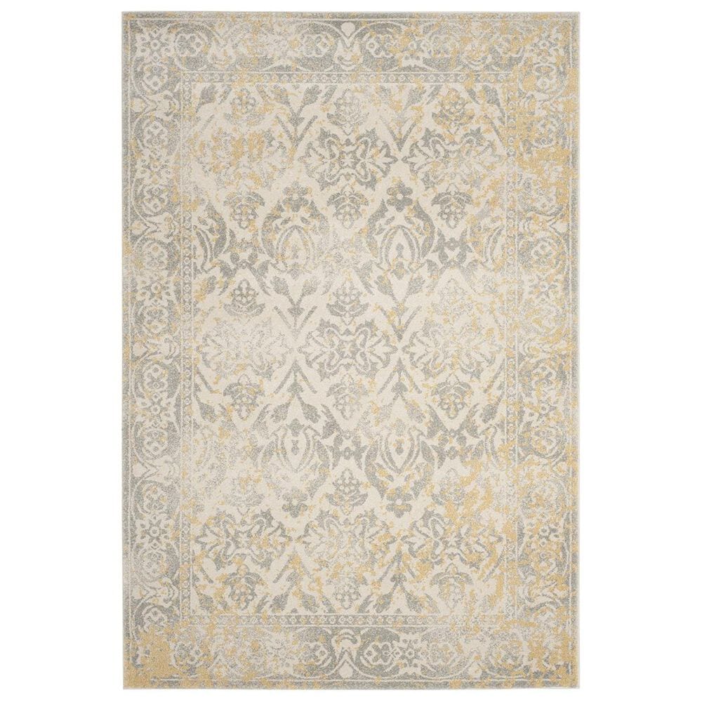 Safavieh Evoke EVK264D-5SQ 5"1" Square Ivory/Grey Area Rug, , large