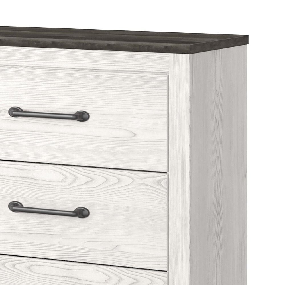 Ashley Gerridan 5-Piece Queen Bedroom Set in White and Gray, , large