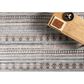 Surya Pompei Brown, Off-White, Light Gray, Black, Dark Blue and Charcoal 10" x 14" Area Rug, , large