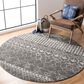 Safavieh Tulum 6"7" Round Grey and Ivory Area Rug, , large