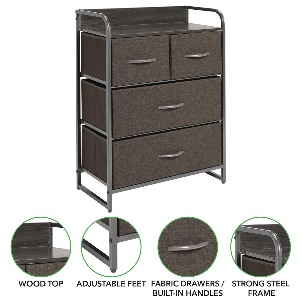 mDesign 4-Drawer Chest in Charcoal, , large