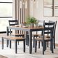 Ashley Gesthaven 6-Piece Rectangular Dining Set in Light Natural and Dark Slate Blue, , large