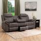 Linon Home Decor Galloway Manual Sofa in Stone Gray, , large