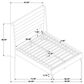 Pacific Landing Leslie Full Upholstered Platform Bed in Beige, , large