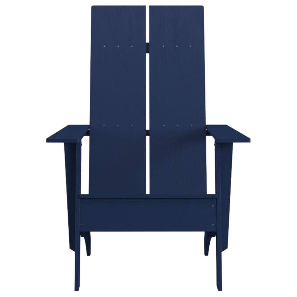 Flash Furniture Sawyer Adirondack Chair in Navy Blue, , large