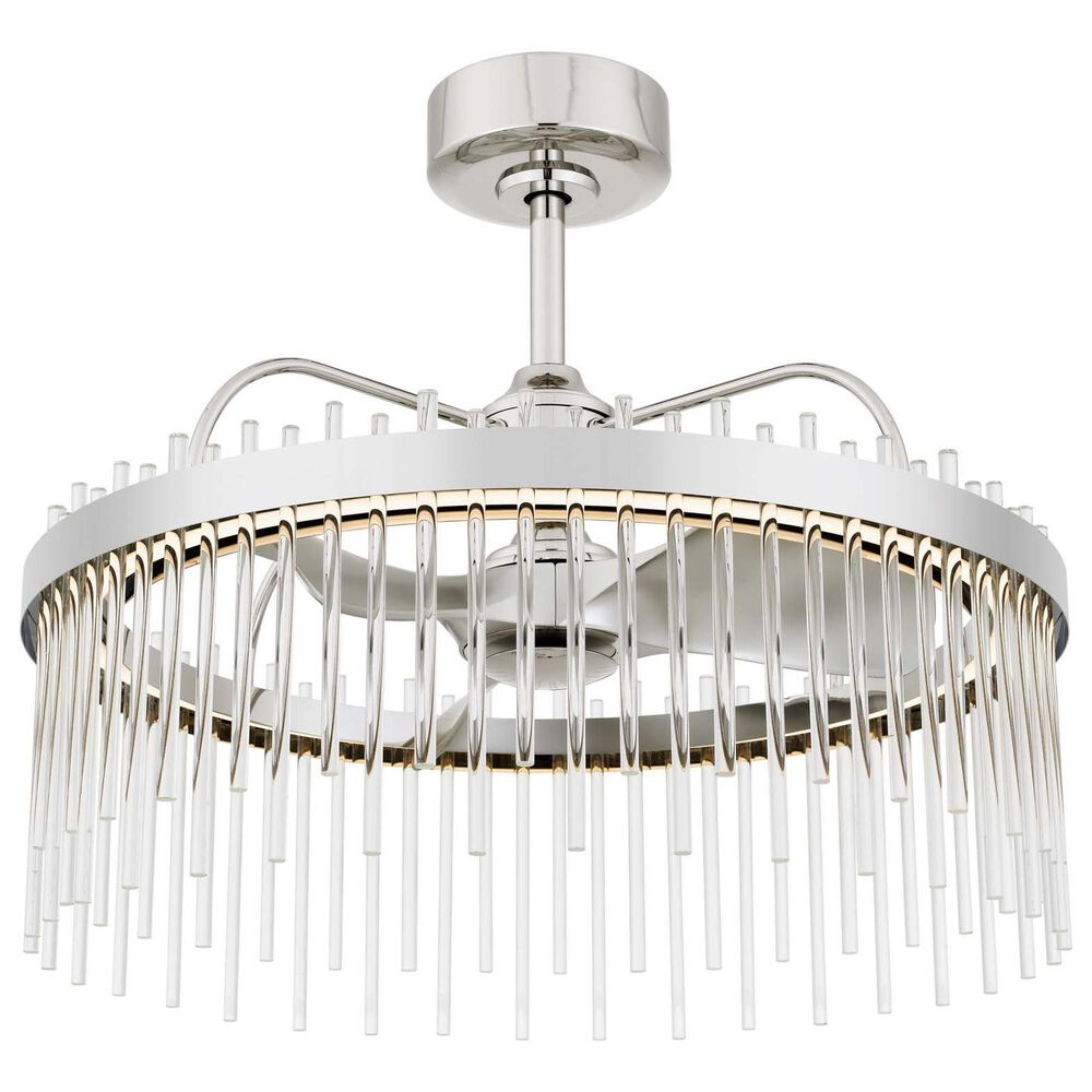 Cal Lighting Anzio Ceiling Fandelier with Light in Chrome, , large