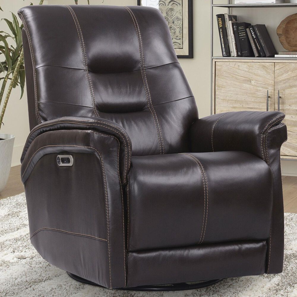Simeon Collection Carnegie Power Recliner in Verona Coffee, , large