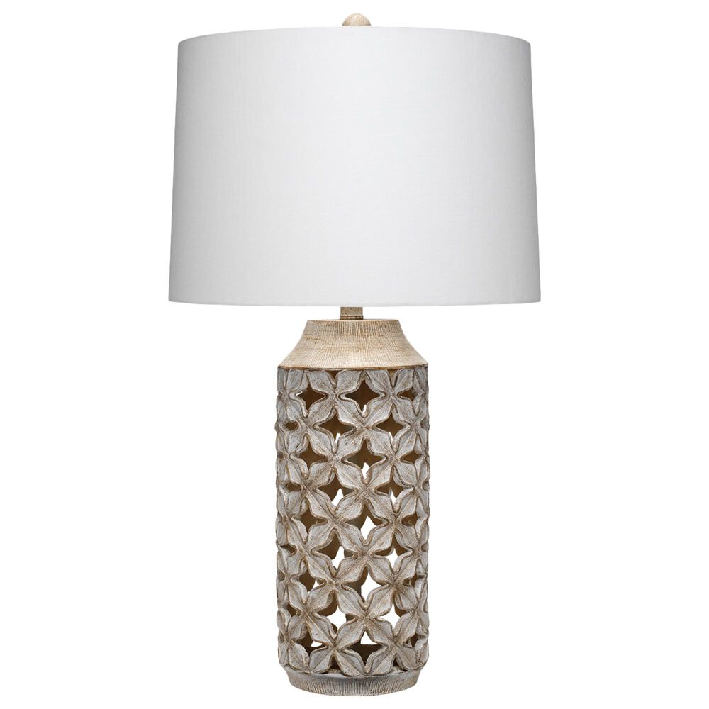 Splendor Living Flora Table Lamp in White Washed, , large