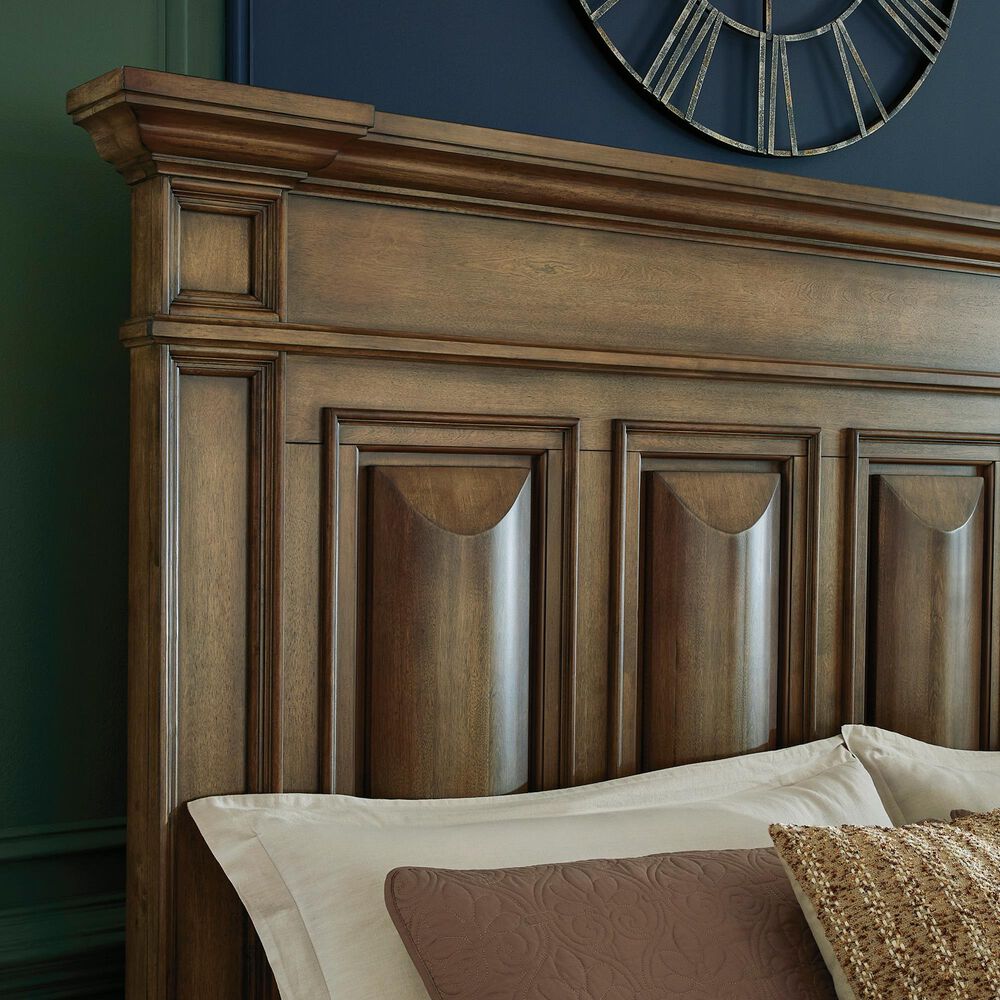 Millenium Frantanna King Panel Storage Bed with Two Nightstands in Brown, , large