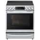 LG 6.3 Cu. Ft. Smart Wi-Fi Enabled ProBake Convection InstaView Slide-In Electric Range with Air Fry and Glass Cooktop in Stainless Steel, , large