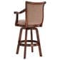 Linon Home Decor Brandon Swivel Bar Stool in Cherry, , large