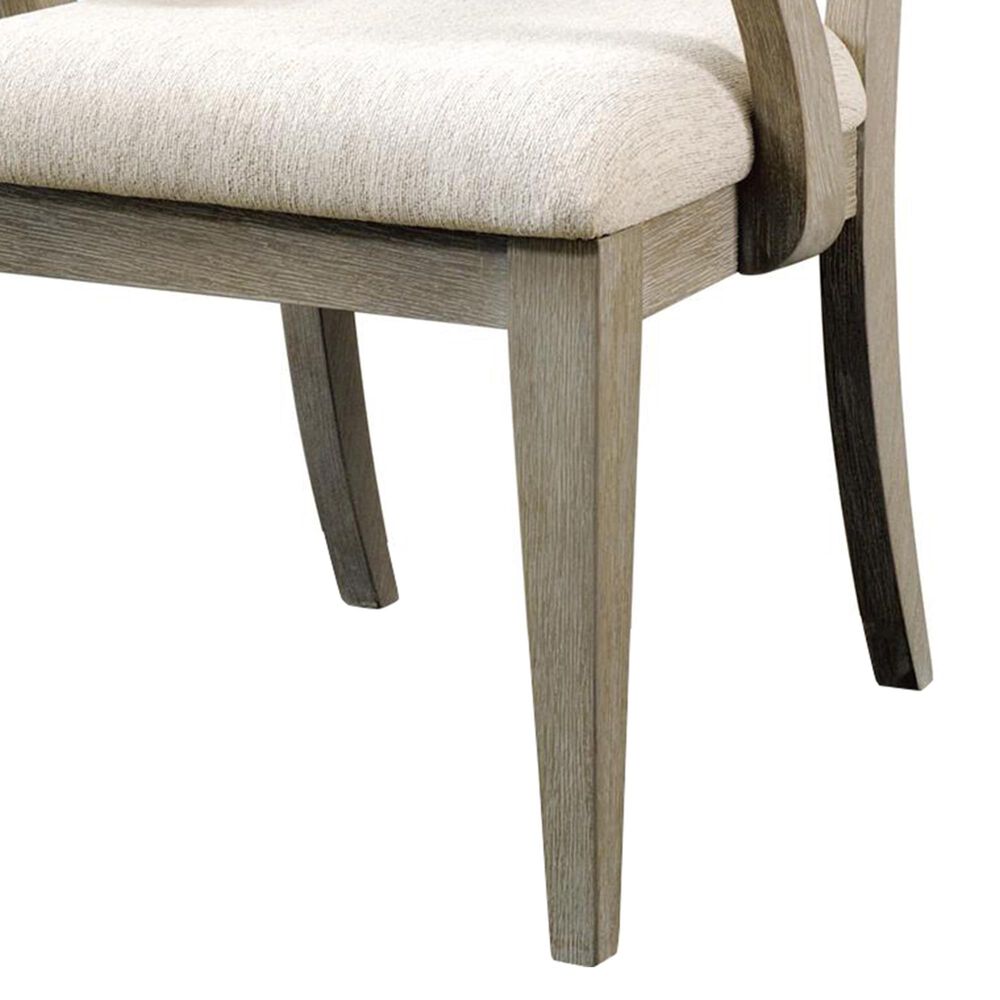 Shannon Hills Cascade Upholstered Seat Wood Back Arm Chair in Blonde Pearl, , large