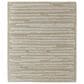 Feizy Ashby Striped 5"6" x 8"6" Ivory and Beige Area Rug, , large