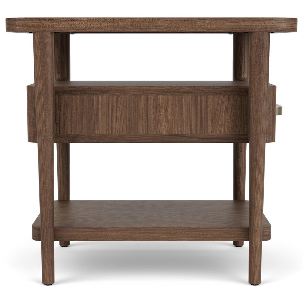 Riverside Furniture Delia Chairside Table in Nouveau Walnut, , large
