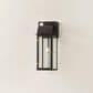 Troy Lighting Bohen 8" 1-Light Exterior Wall Sconce in French Iron and Patina Brass, , large