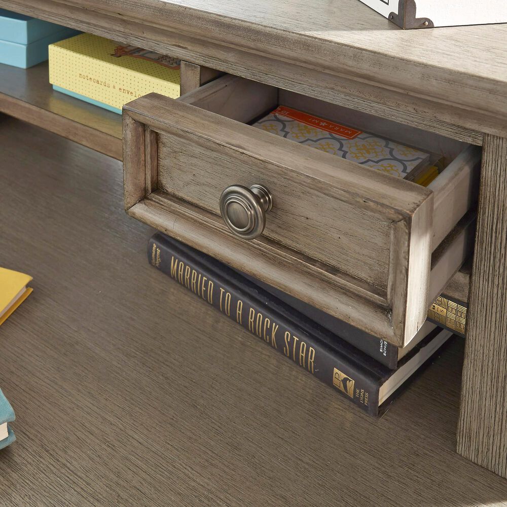 Homestyles Mountain Lodge Desk with Hutch in Gray, , large