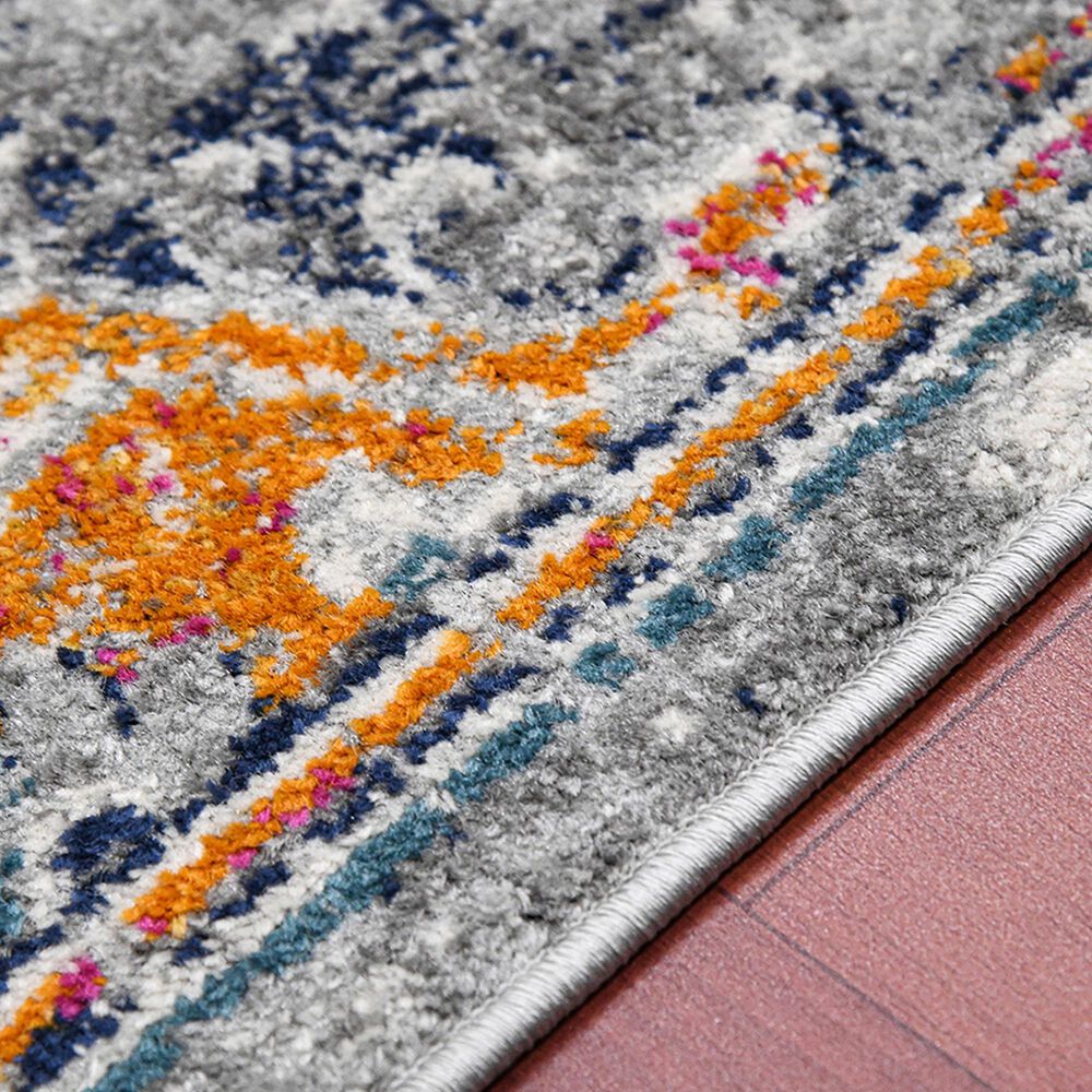 Amer Rugs Montana MON-13 2&#39; x 3&#39; Blue and Orange Area Rug, , large