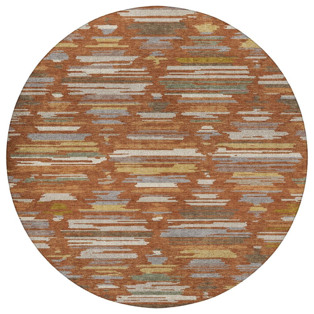 Dalyn Rug Company Kenner KN2 Paprika 8" Round Area Rug, , large
