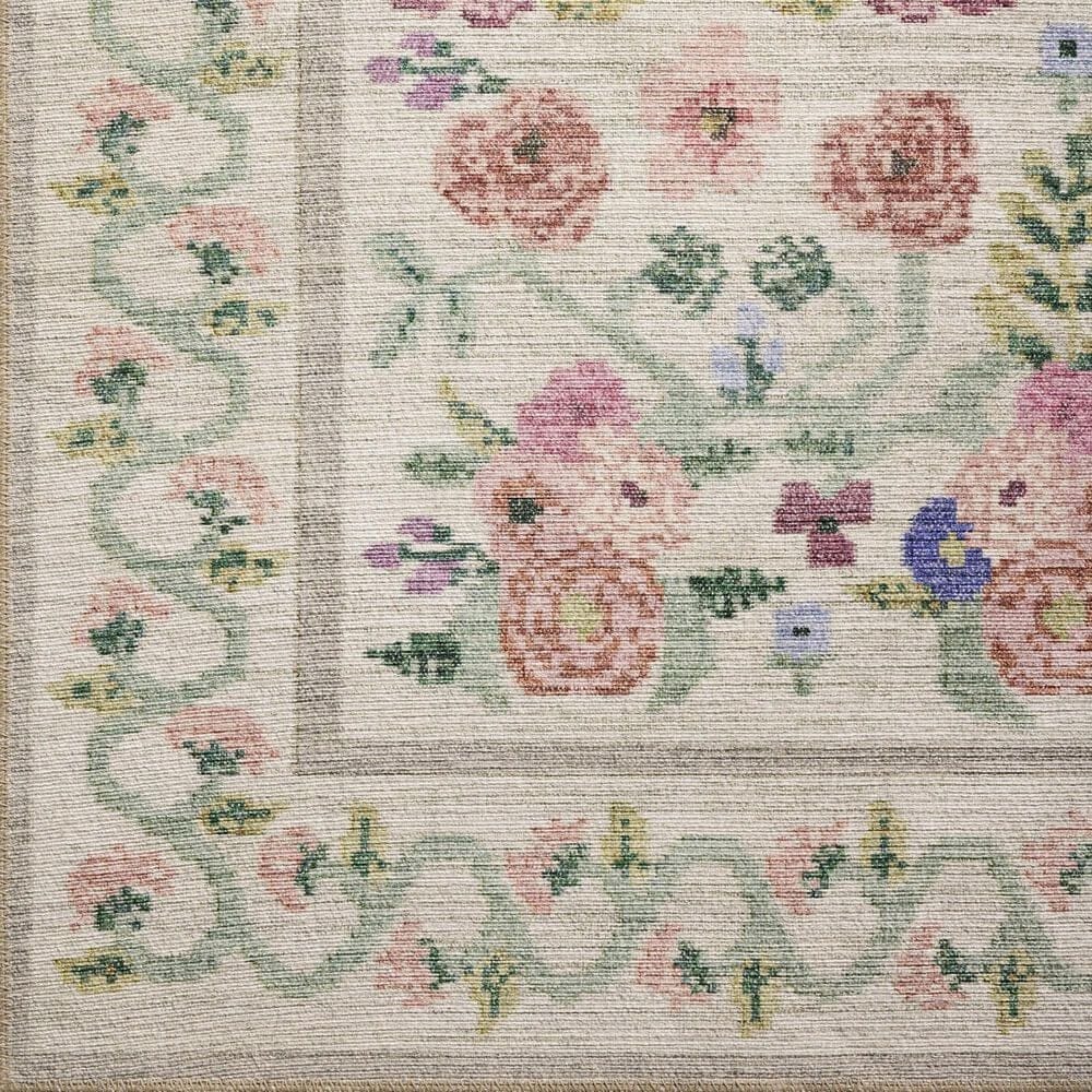 Rifle Paper Co Rosa 5&#39; x 7&#39;6&quot; Ivory Area Rug, , large
