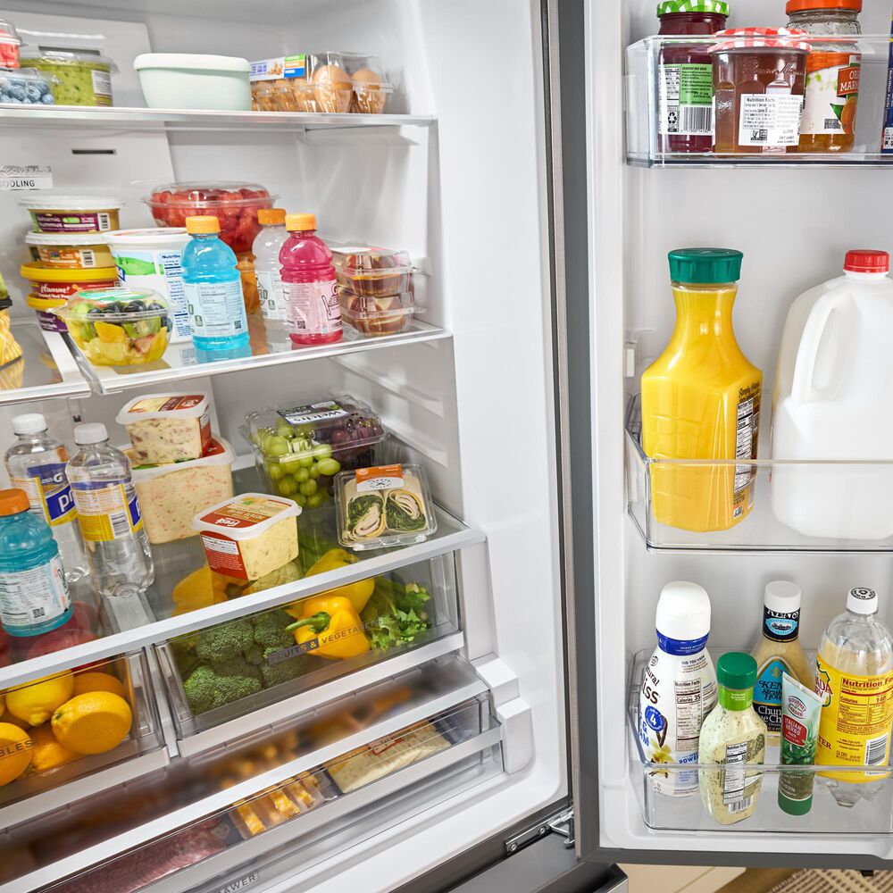 Whirlpool 29.58 Cu. Ft. Freestanding French Door Bottom Mount Refrigerator in Fingerprint Resistant Stainless Steel, , large