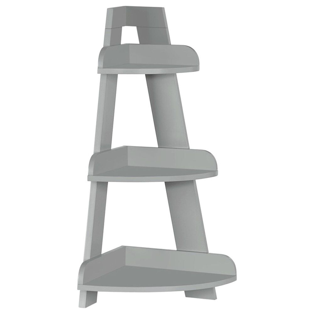 RiverRidge Home Amery Corner Ladder Wall Shelf in Gray, , large