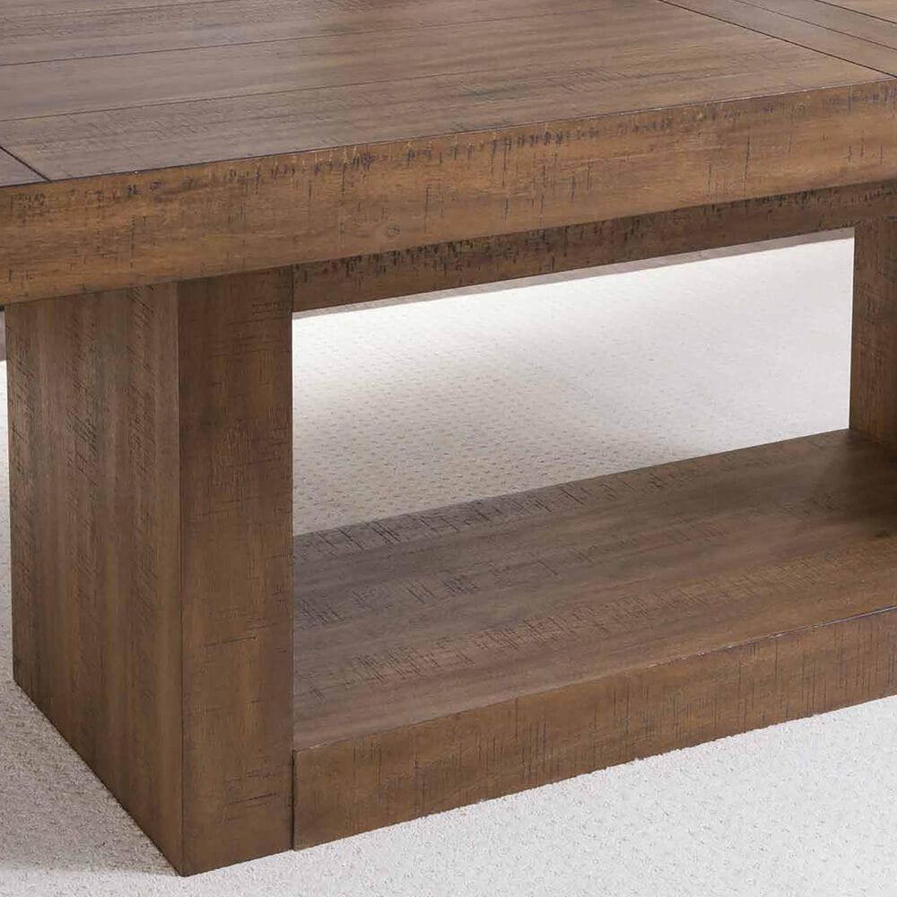 Crystal City Garland 7-Piece Rectangular Dining Set in Toffee, , large