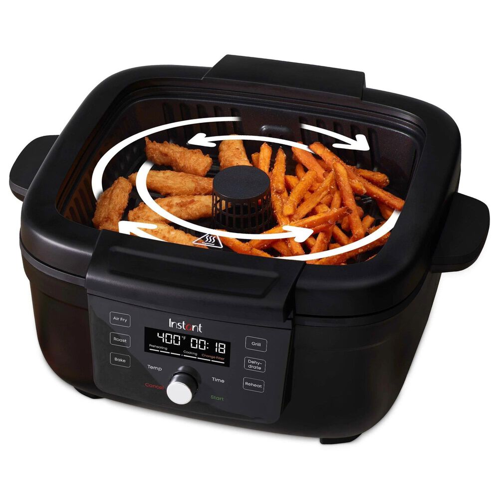 Instant Brands 4-Quart 6-In-1 Indoor Grill and Air Fryer in Black, , large