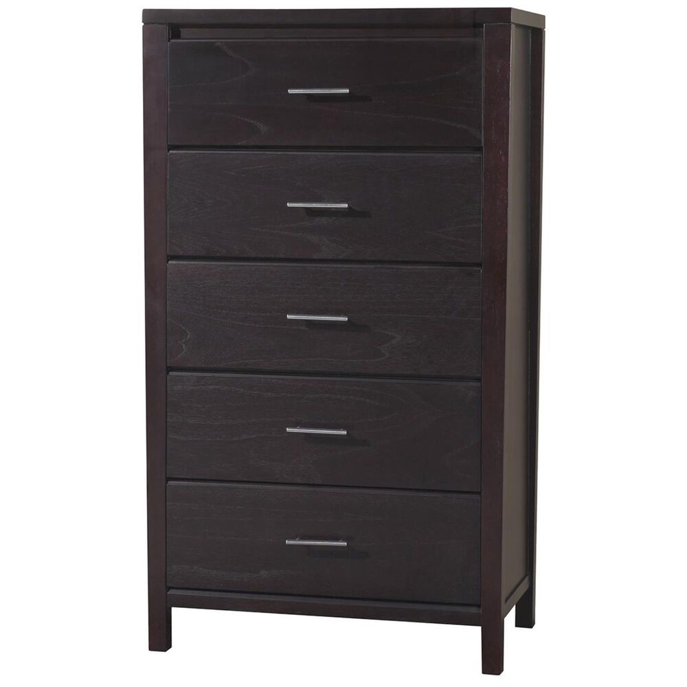 37B Nevis 5 Drawer Chest in Espresso, , large
