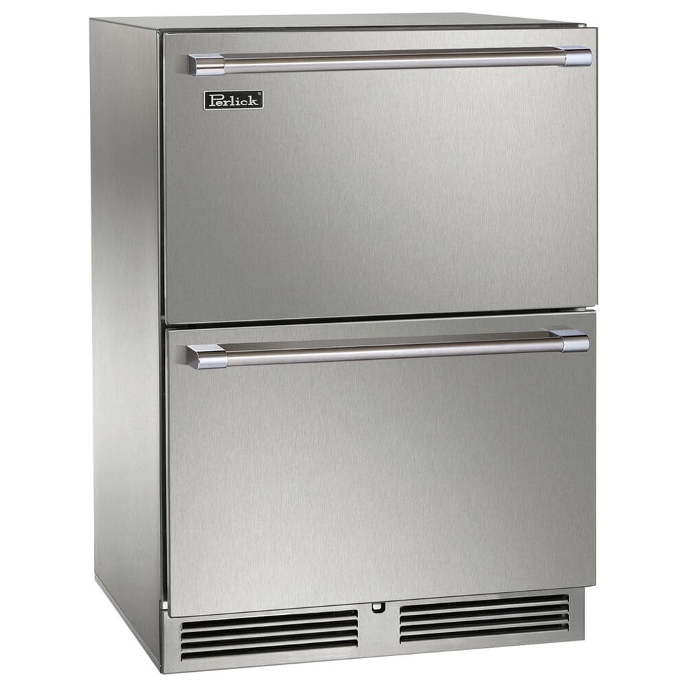 Perlick Marine Signature Series 5.2 Cu. Ft Compact Refrigerator with Drawer in Stainless Steel, , large