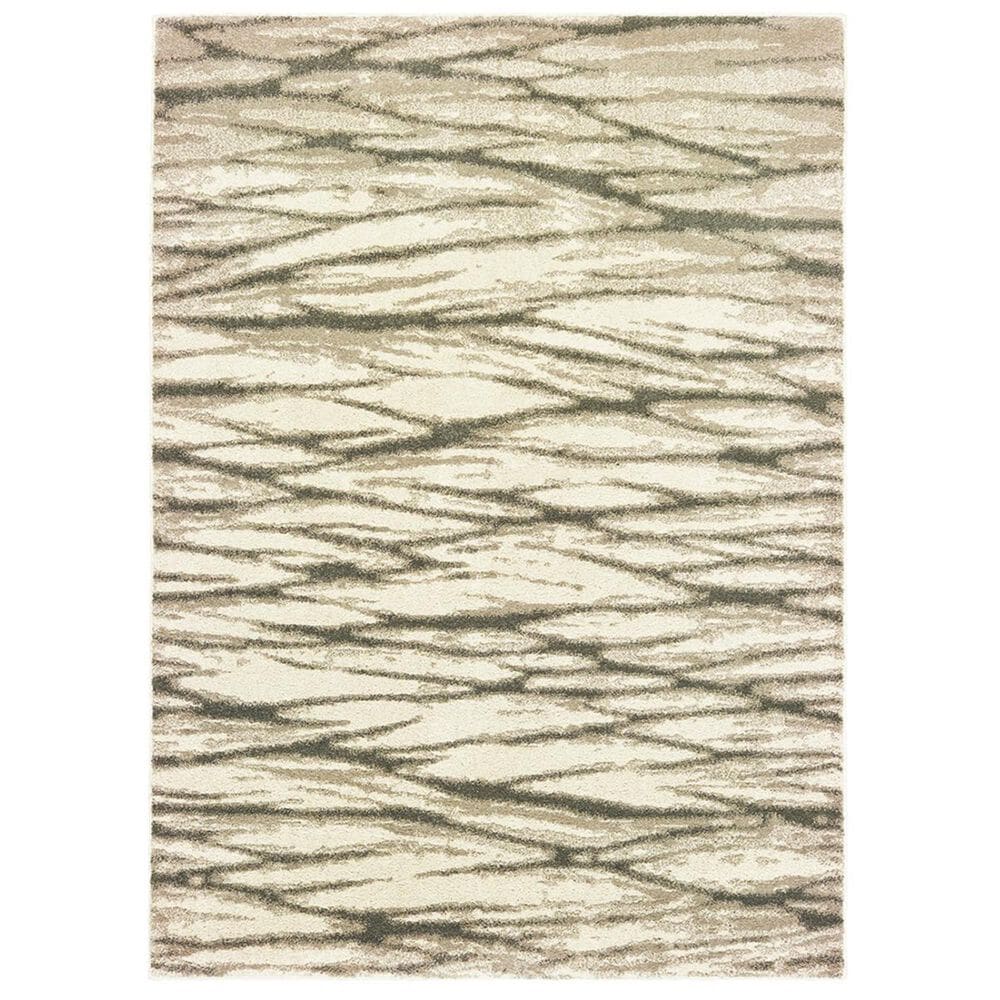 Oriental Weavers Carson 9671C 3"10" x 5"5" Ivory Area Rug, , large