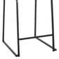 Lumisource Mason Mara Counter Stool with Green Cushion in Black and Walnut (Set of 2), , large