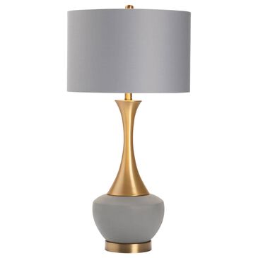 Crestview Collection Metal Cement Table Lamp in Gold, , large